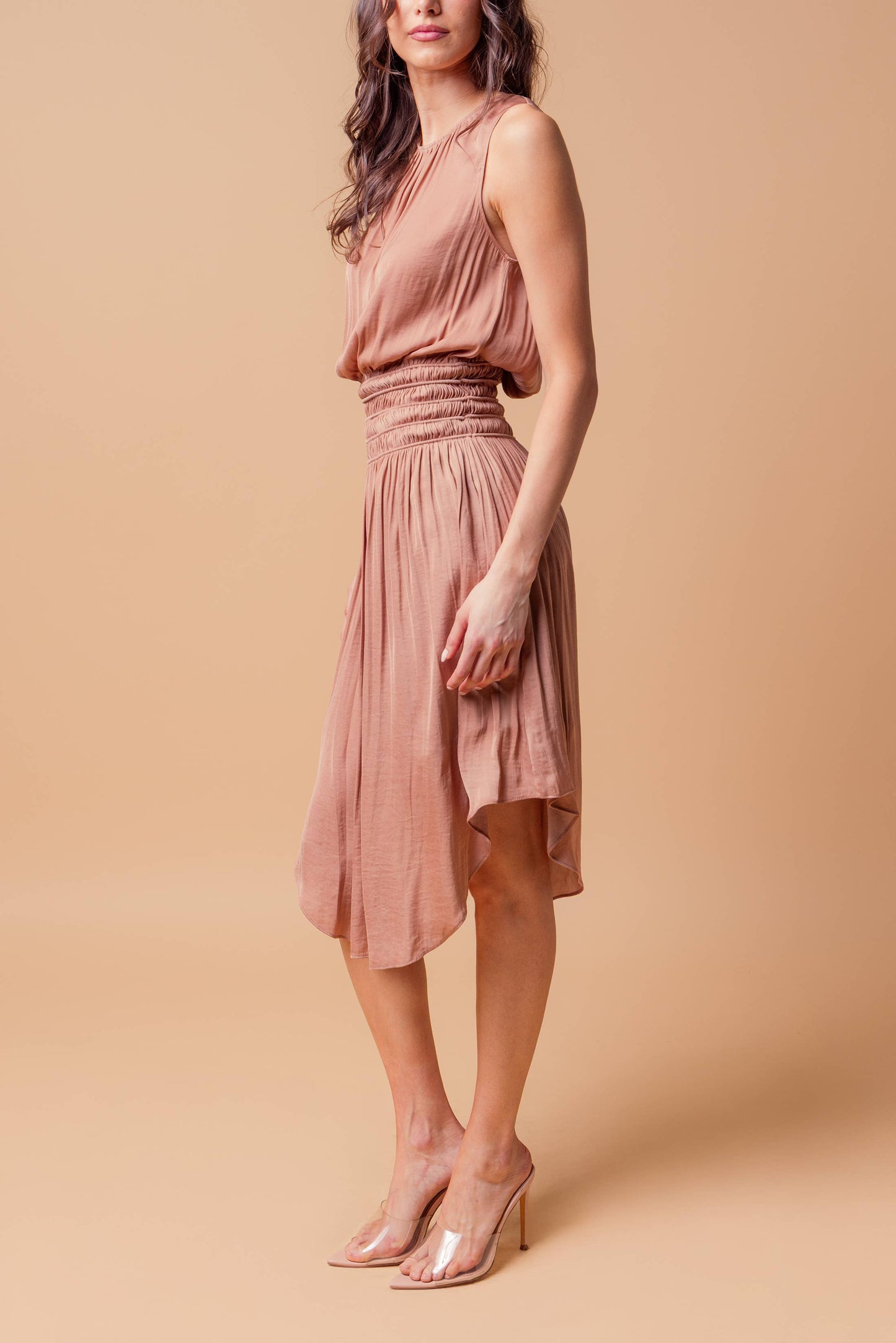 Champagne Midi Dress