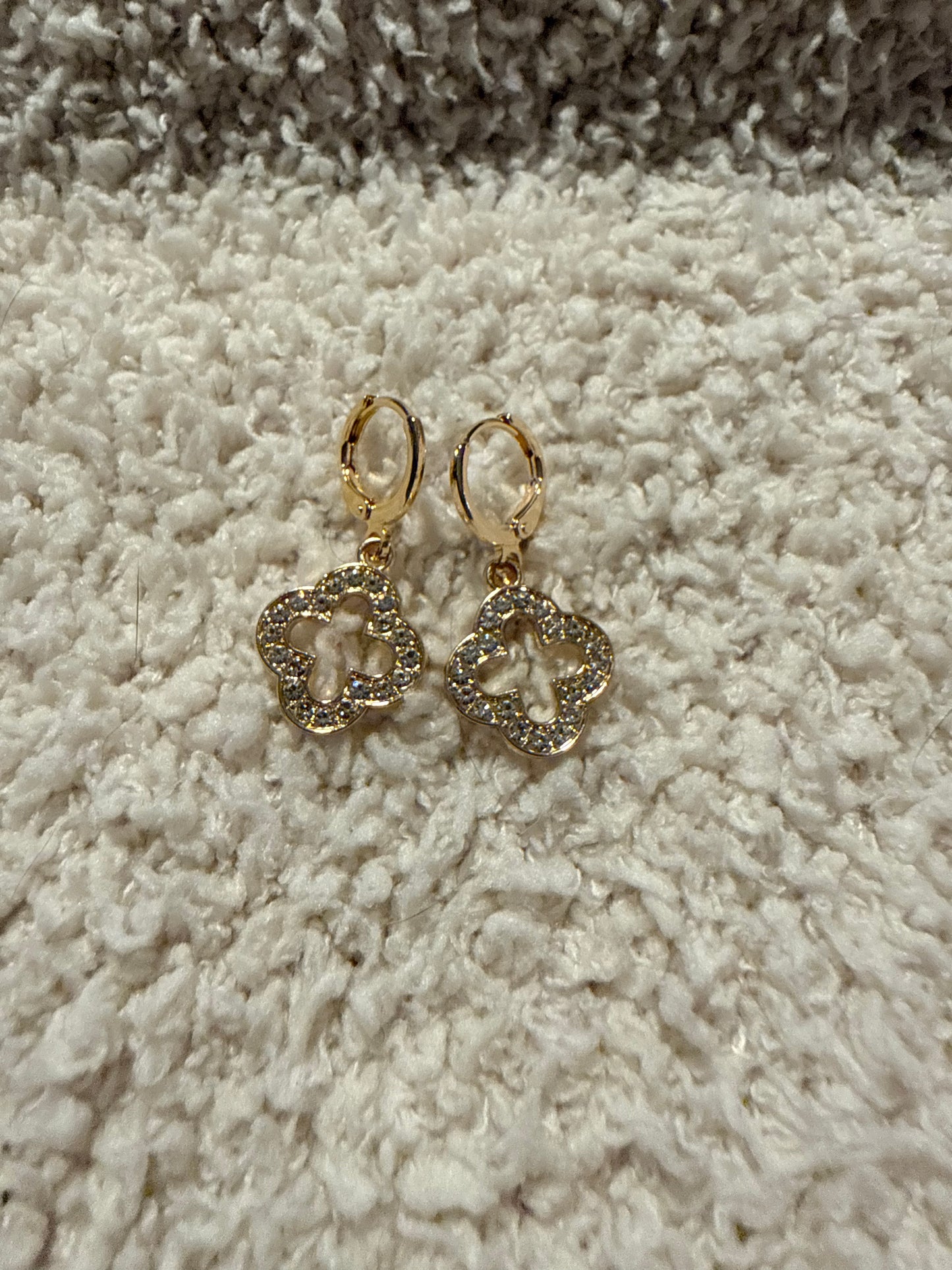 Gold Good Luck Dazzle Earrings