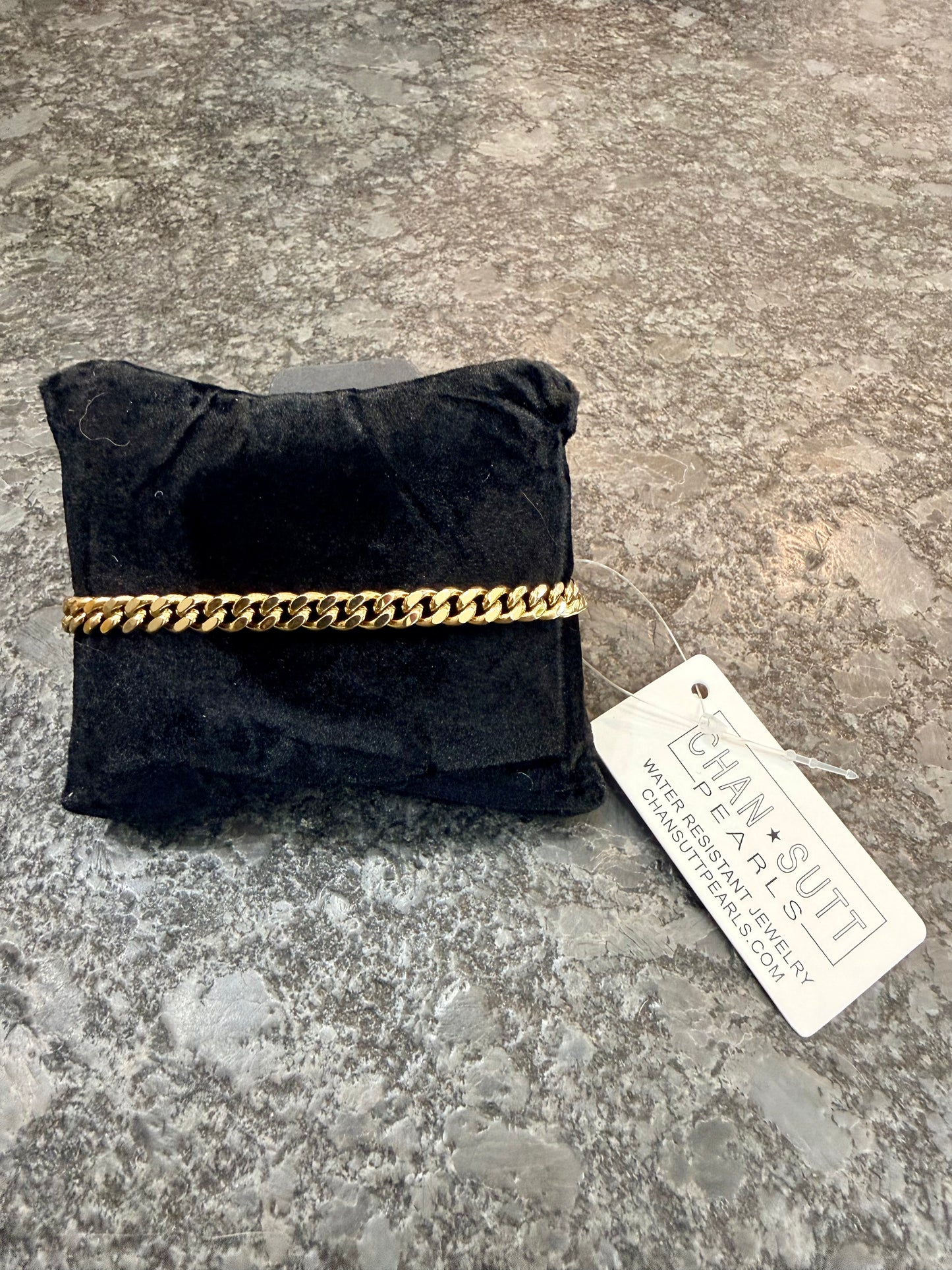 Chan Sutt Pearls Heavy Chain Anklet