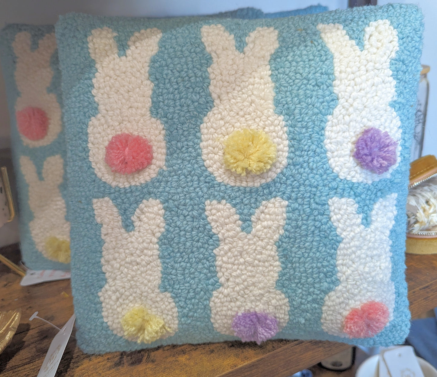 Bunny Backs Hook Pillow