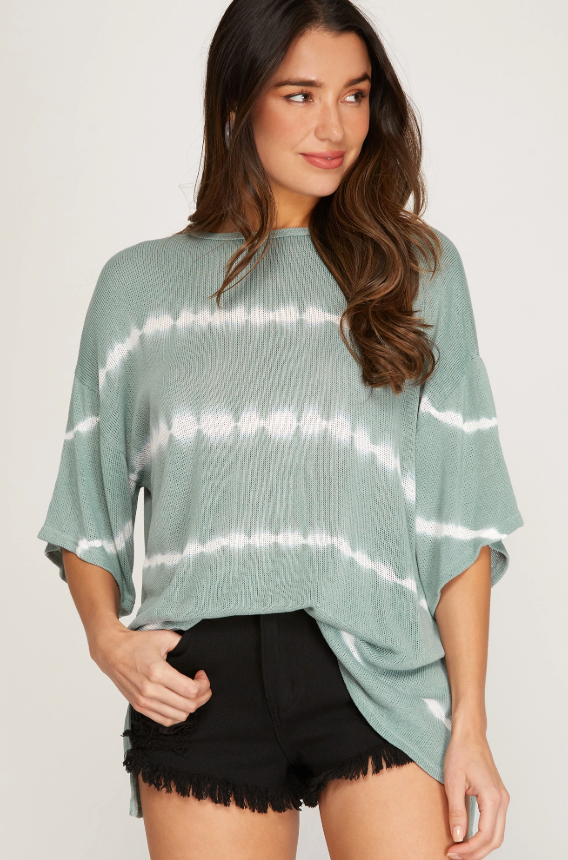 cozy lounge tie dyed top