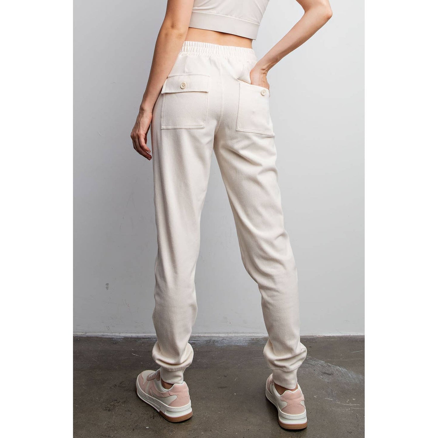 Rae Mode Stretch Joggers in Coffee