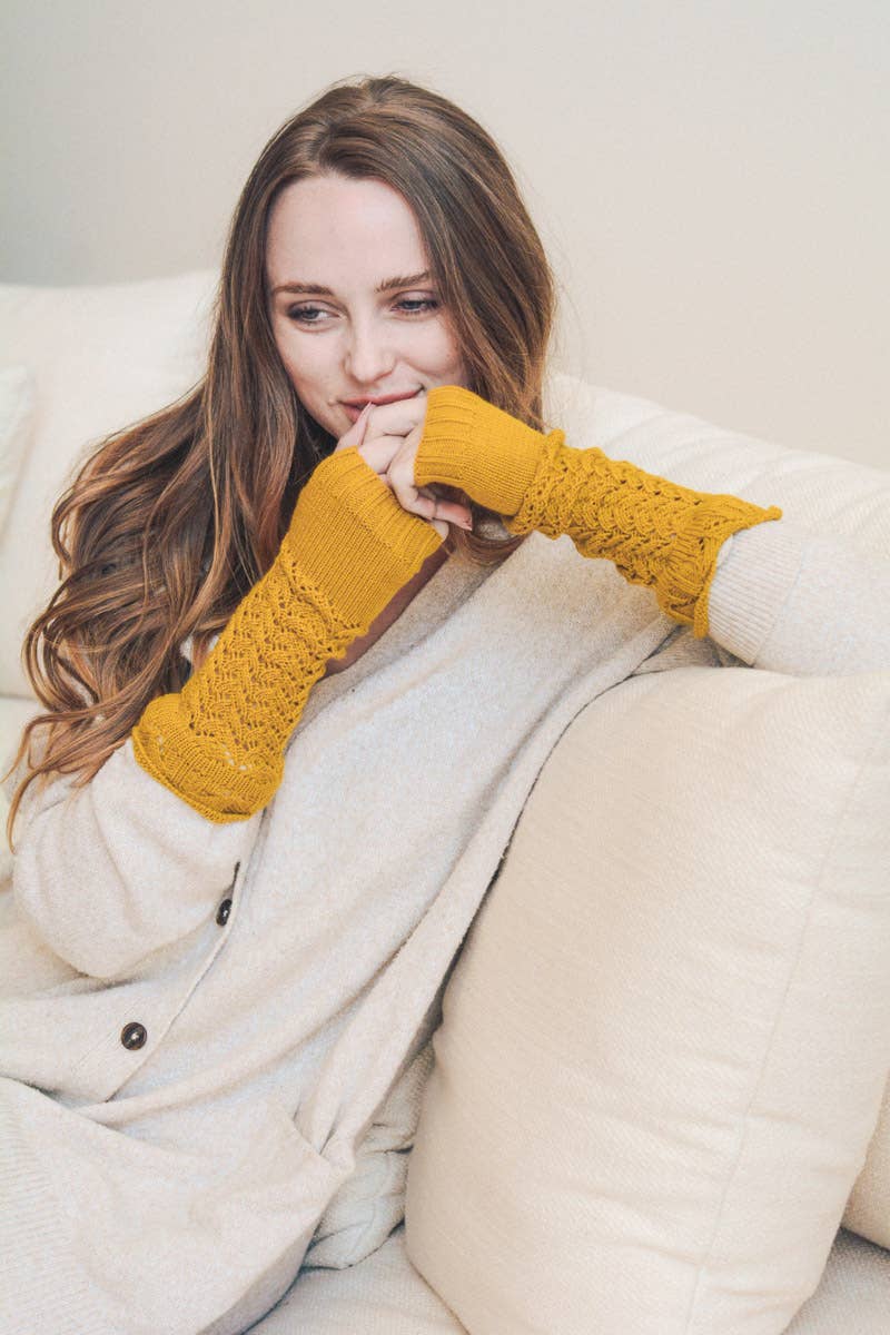 Trendy Winter Arm Warmers for Easy Texting 📱