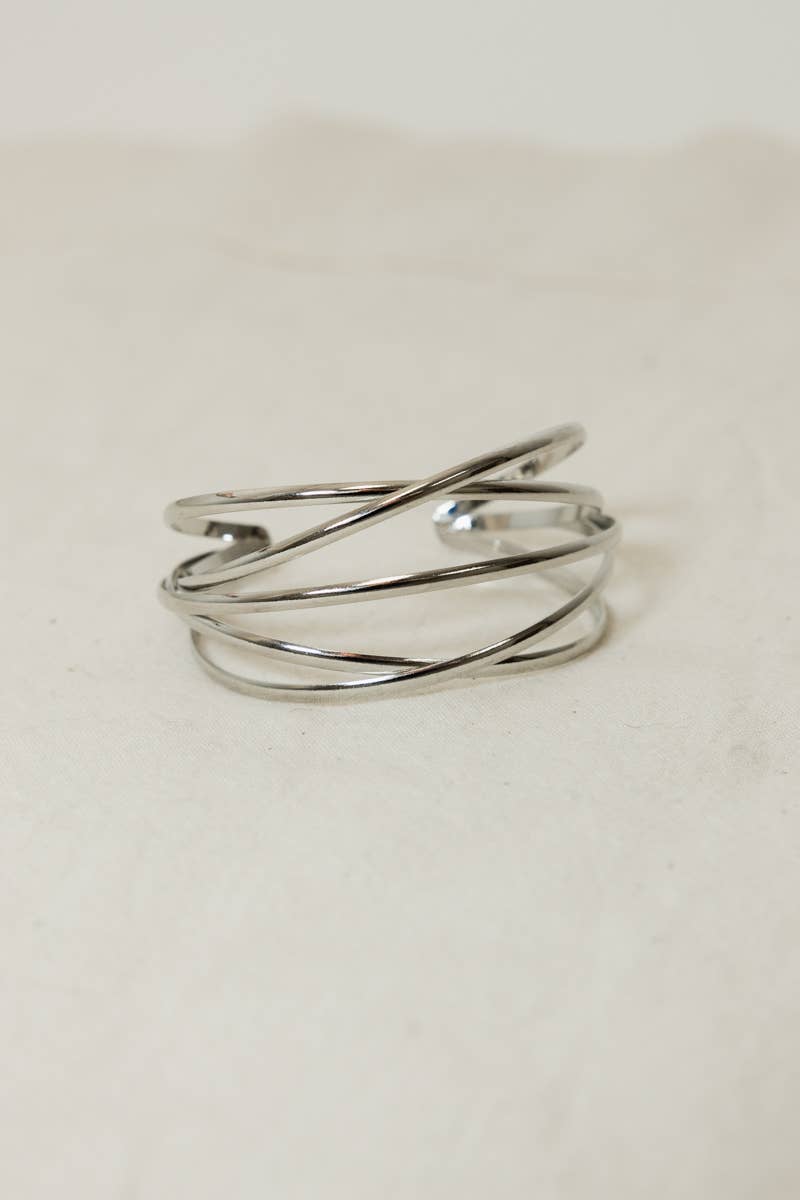 Retro Metallic Cuff Bracelet