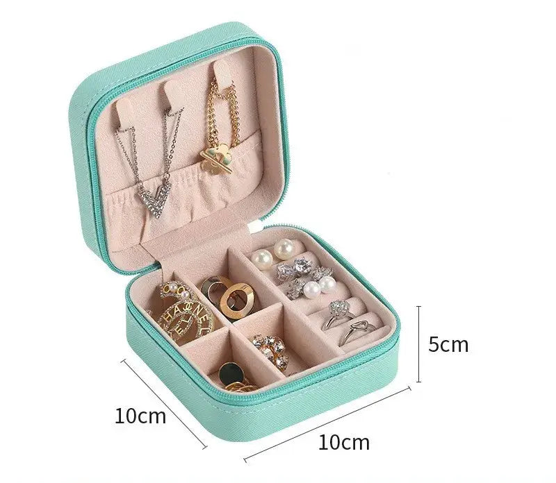 Travel Leather Jewelry Case