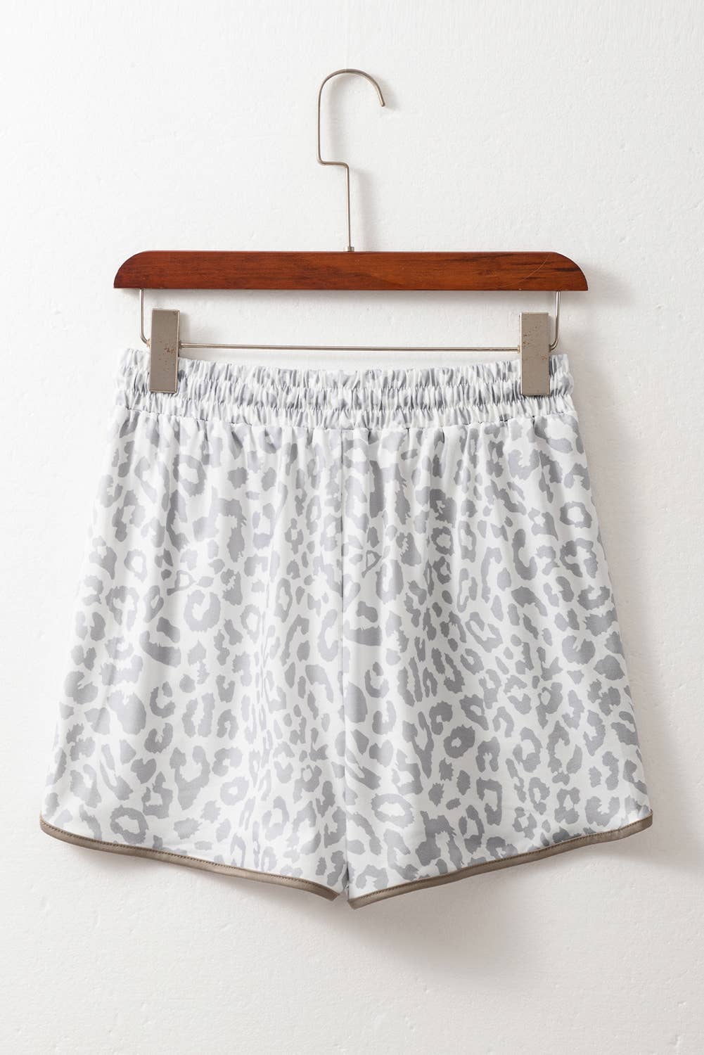Leopard Lace-Up Casual Shorts