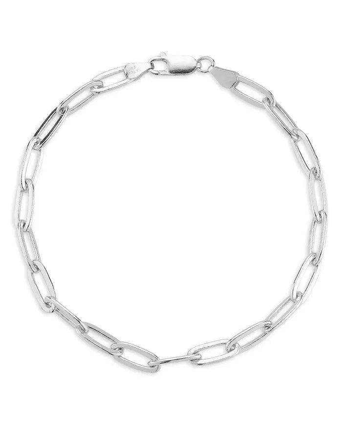 Silver Paperclip Link Bracelet (Copy)