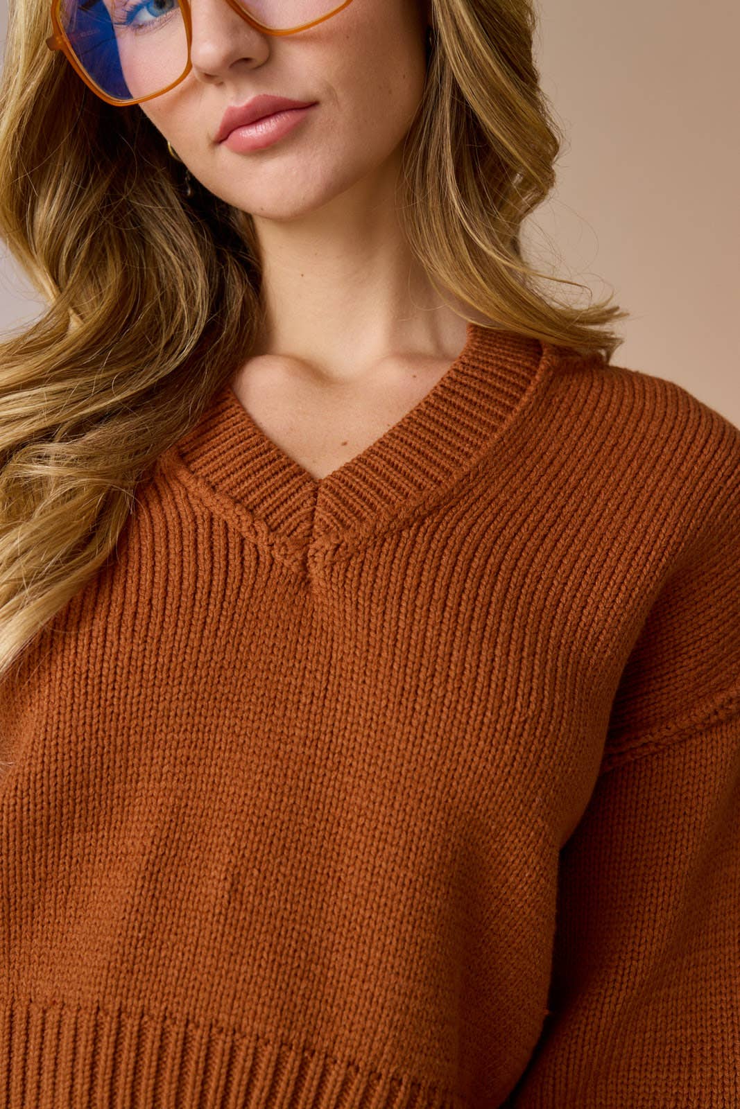 Autumn Blaze V Neck Sweater