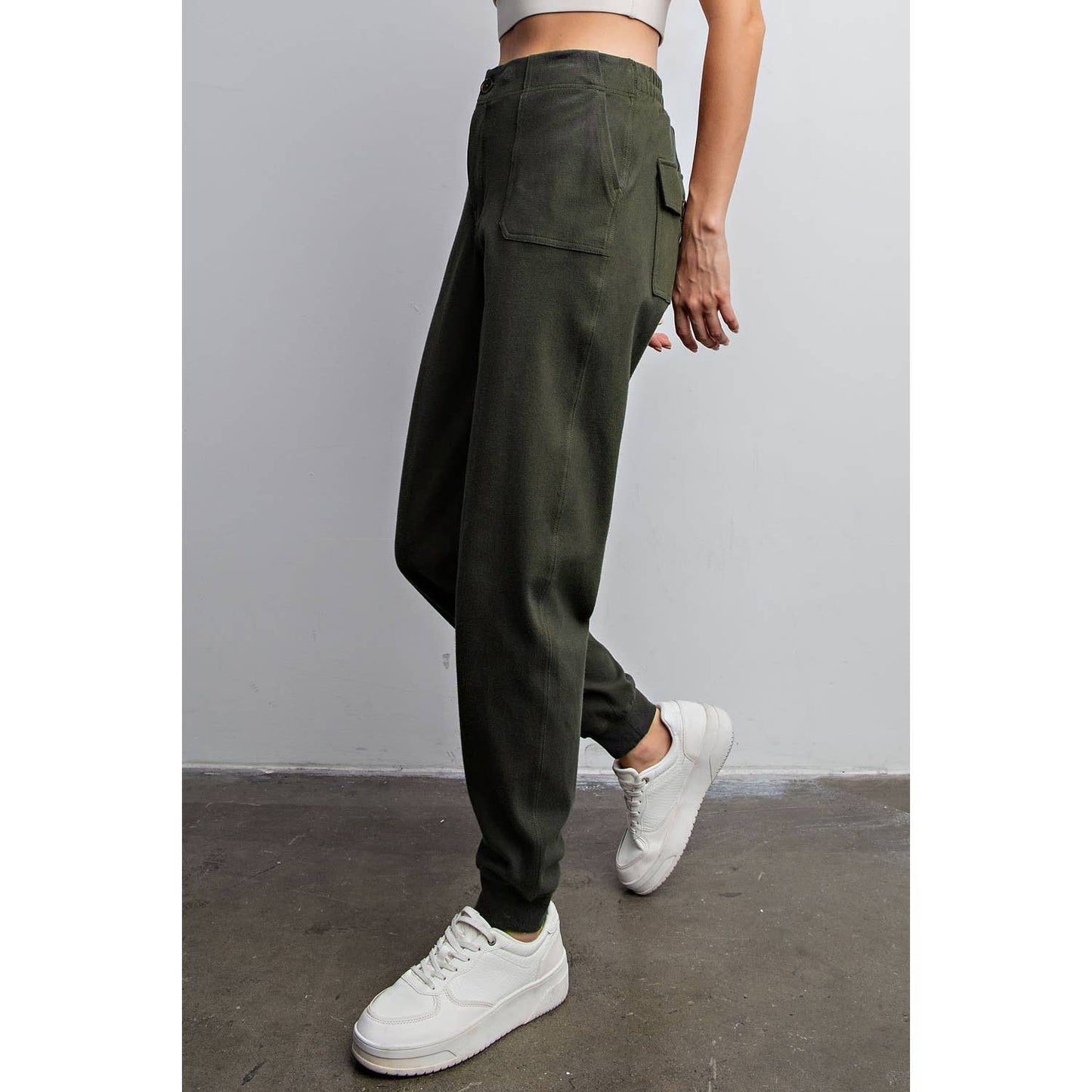 Rae Mode Stretch Joggers in Coffee