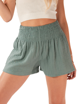 Sage Cotton Shorts