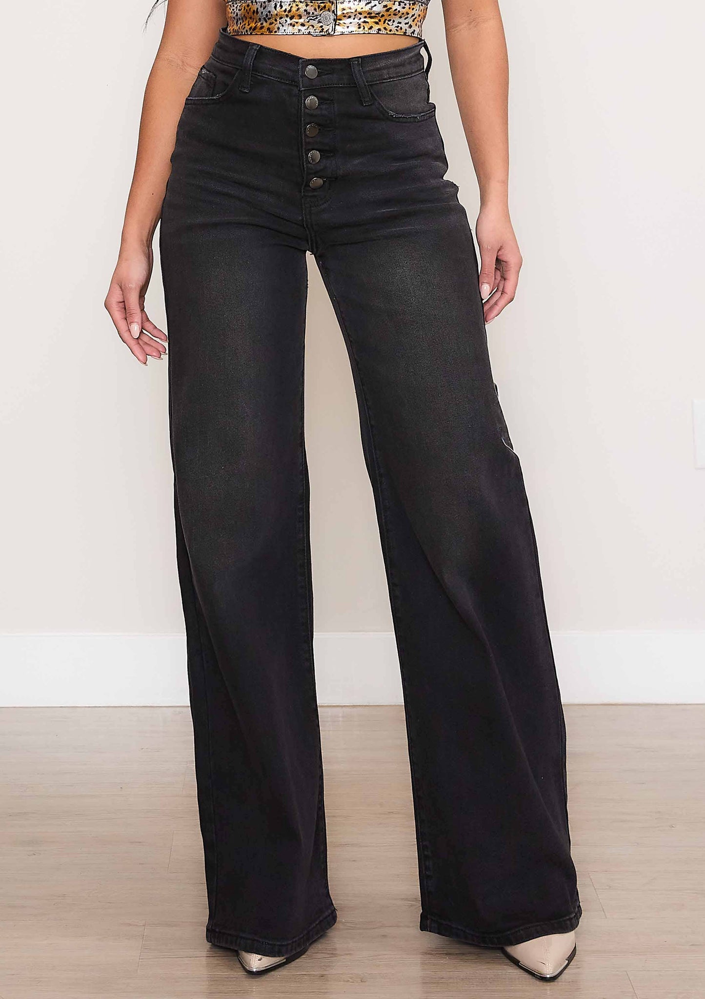 Black Wide Leg Jeans