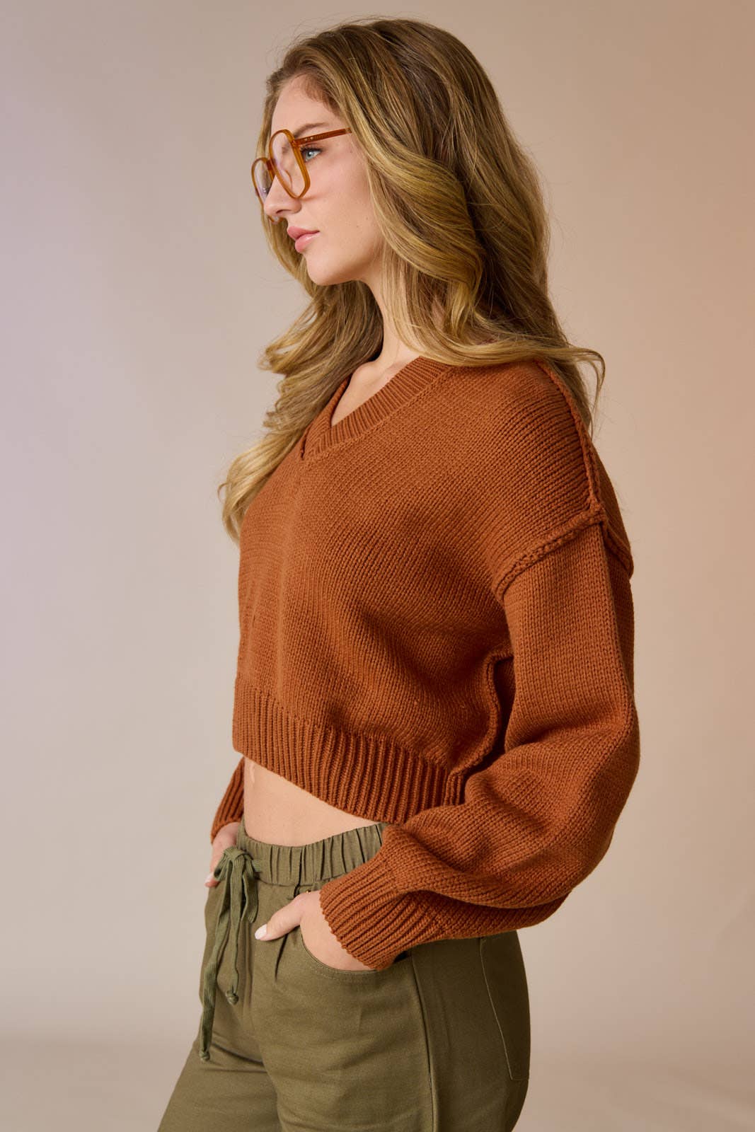 Autumn Blaze V Neck Sweater