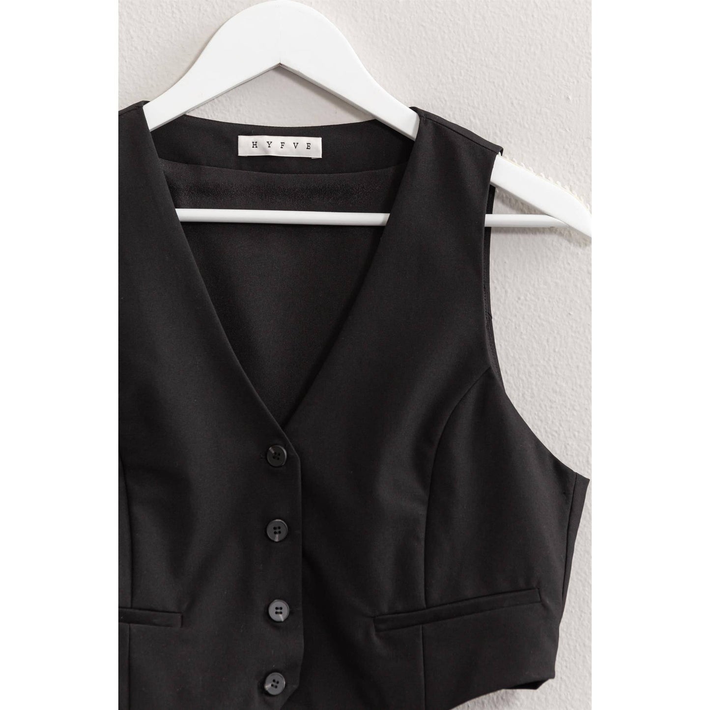 BUTTON-FRONT ADJUSTABLE VEST