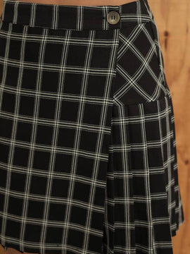 Brittany Checkered Pleated Skirt
