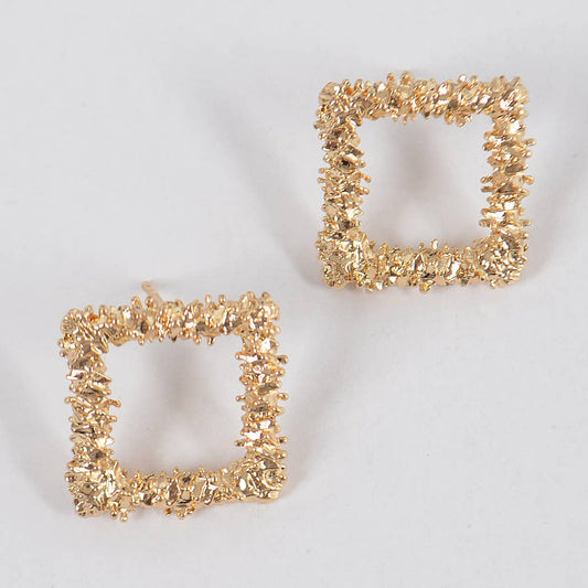 Glitter Square Earrings