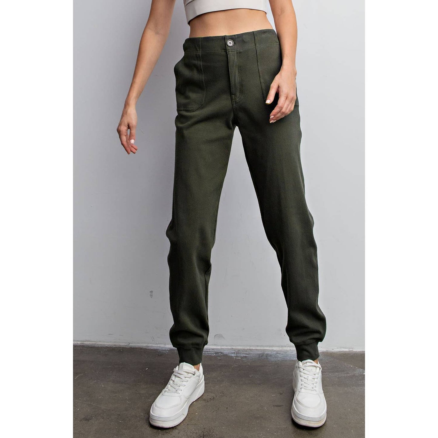 Rae Mode Stretch Joggers in Coffee