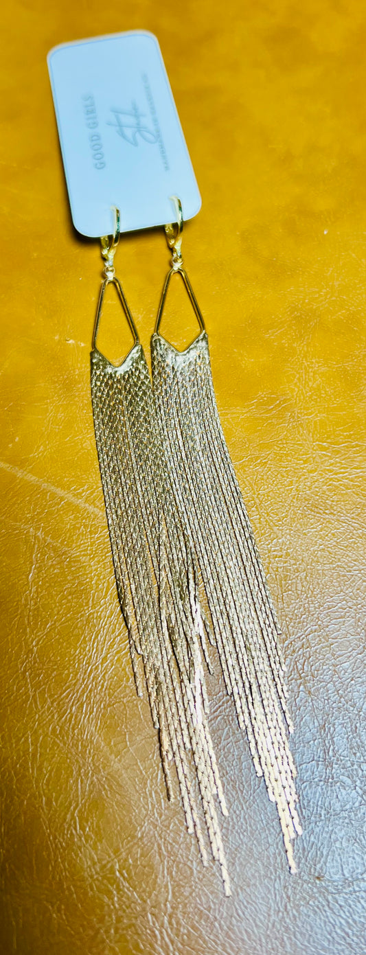 Gold Fringe Earrings