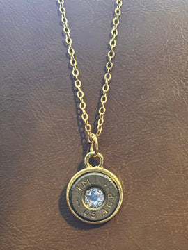 Gold Chain Necklace with Charm