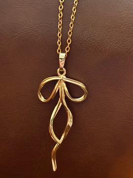 Gold Chain Necklace with Charm