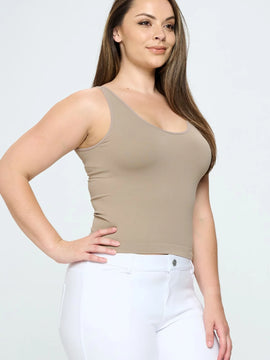 Seamless Reversible Neckline Tank
