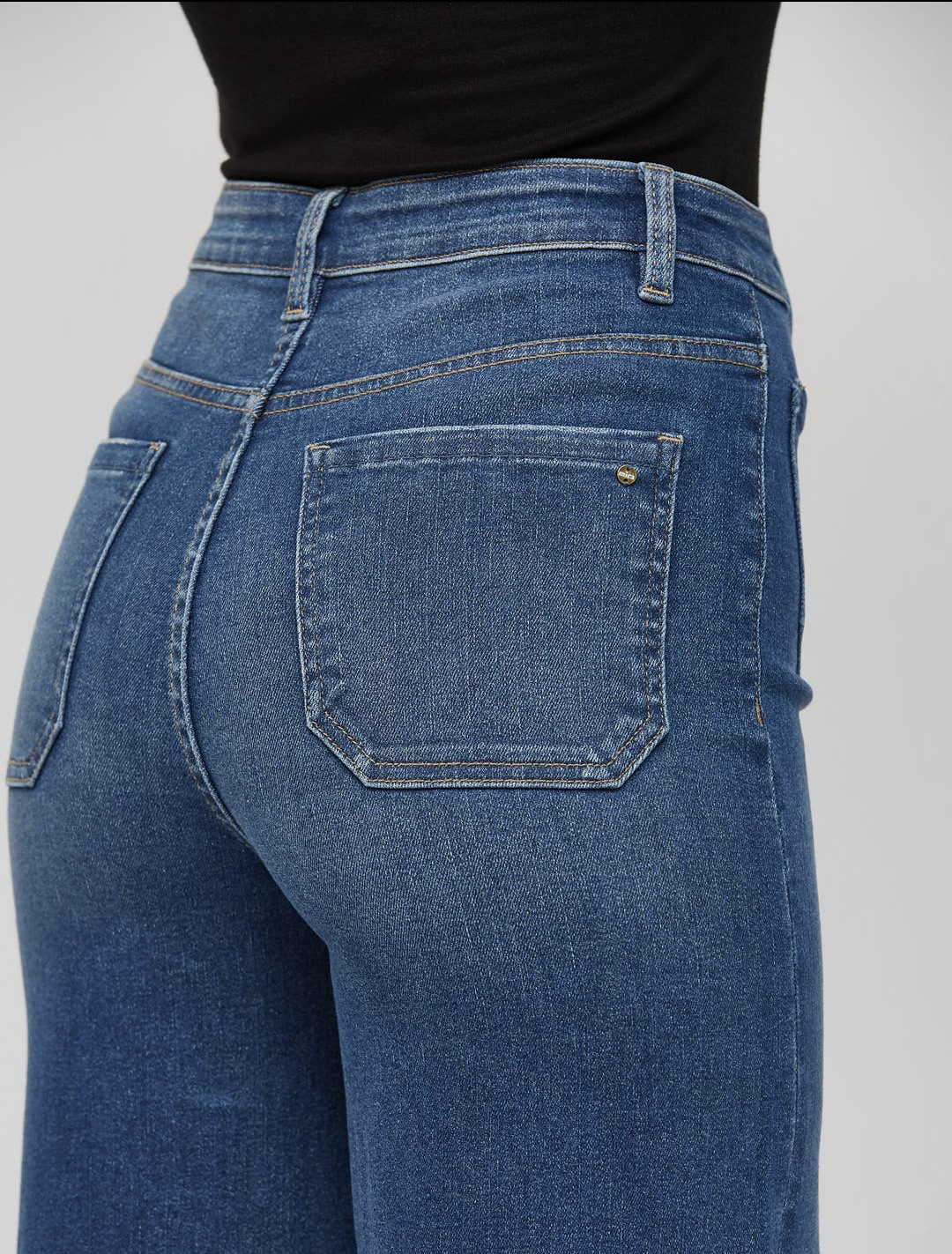 Front Pocket Wide Leg Jeans