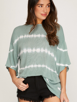 cozy lounge tie dyed top