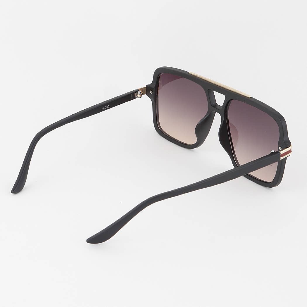 Luxury Stripe Aviator Sunglasses