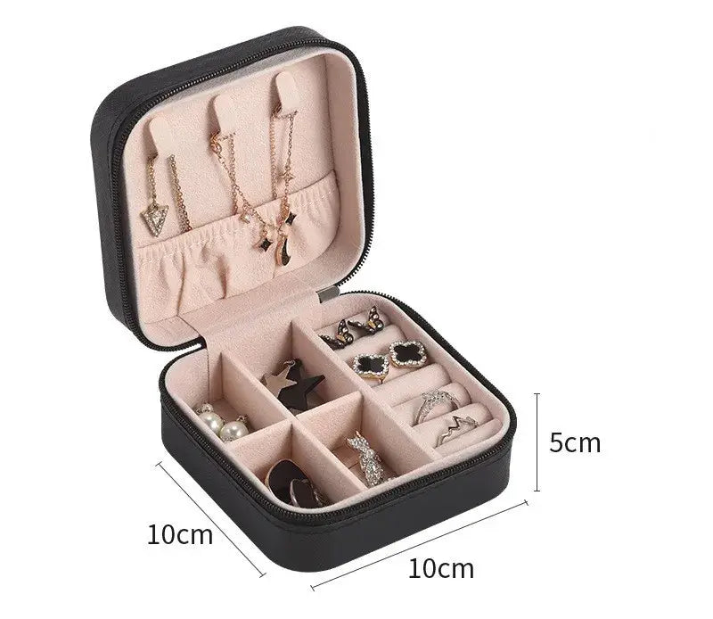 Travel Leather Jewelry Case