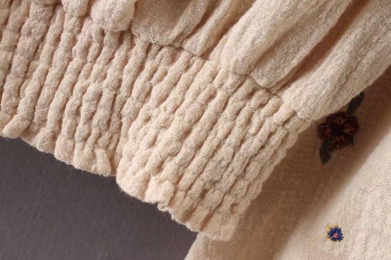 Off Shoulder Embroidered Blouse