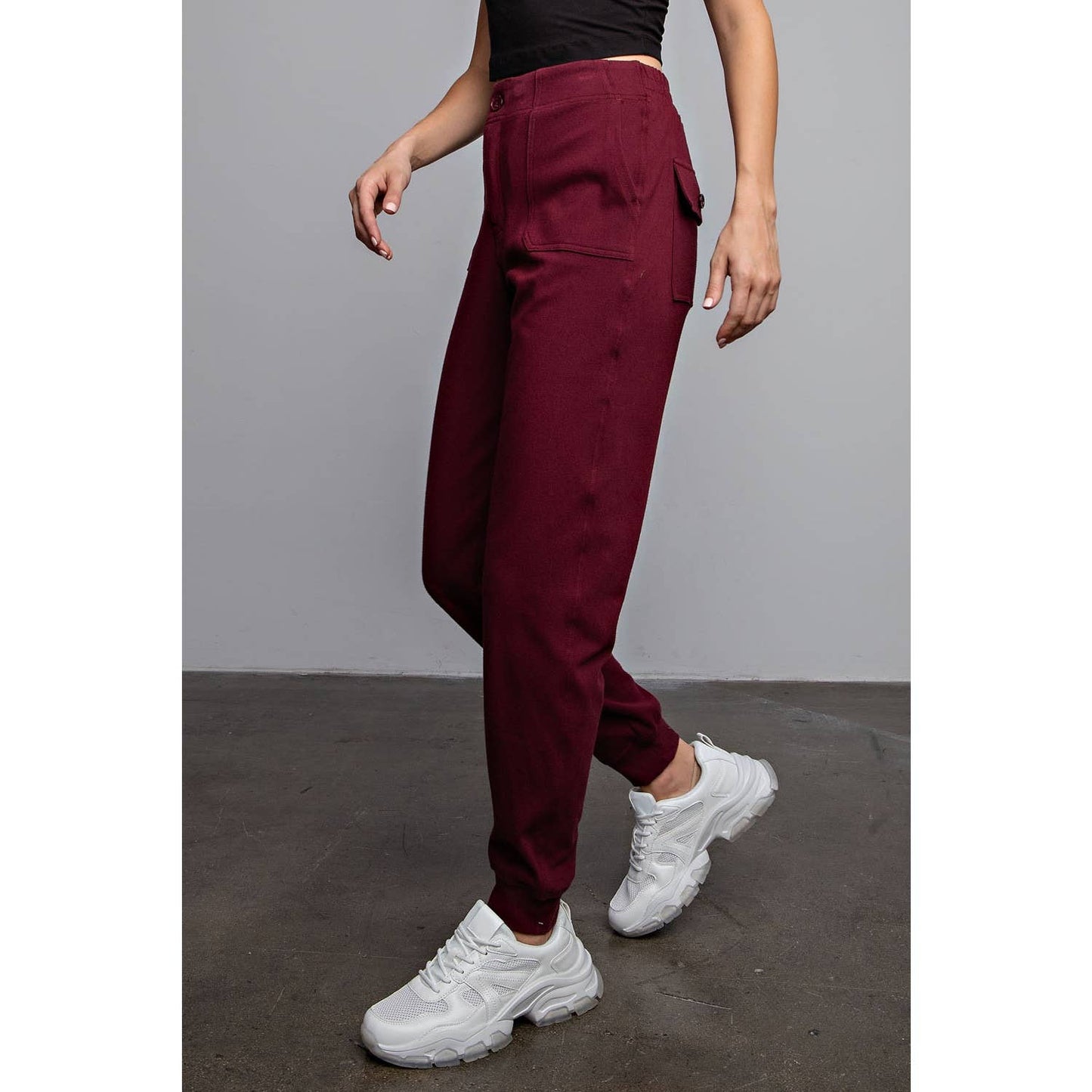 Rae Mode Stretch Joggers in Coffee