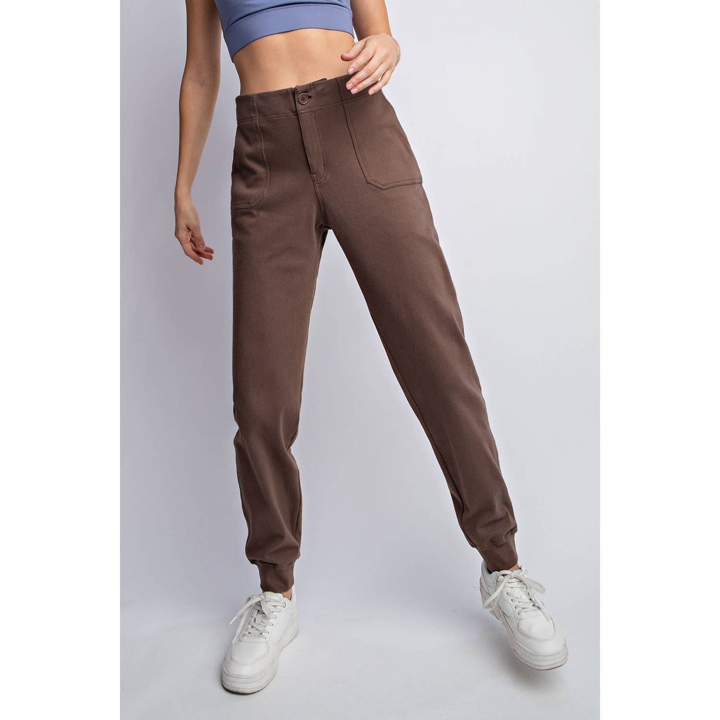 Rae Mode Stretch Joggers in Coffee