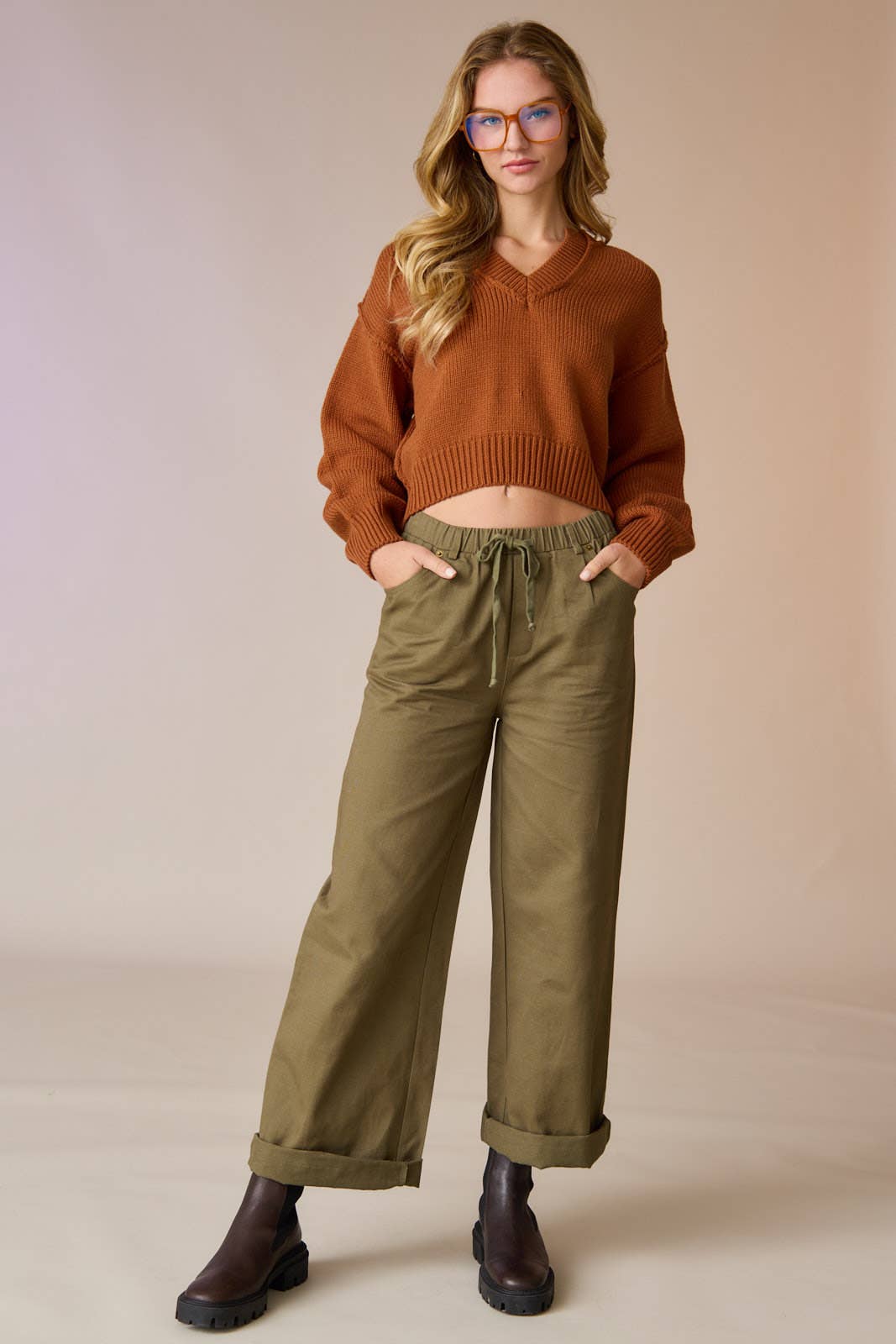 Autumn Blaze V Neck Sweater