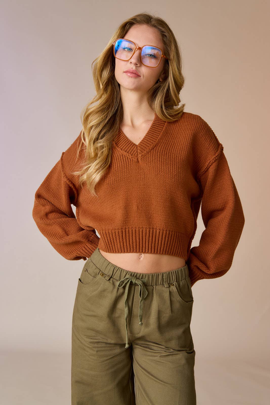 Autumn Blaze V Neck Sweater