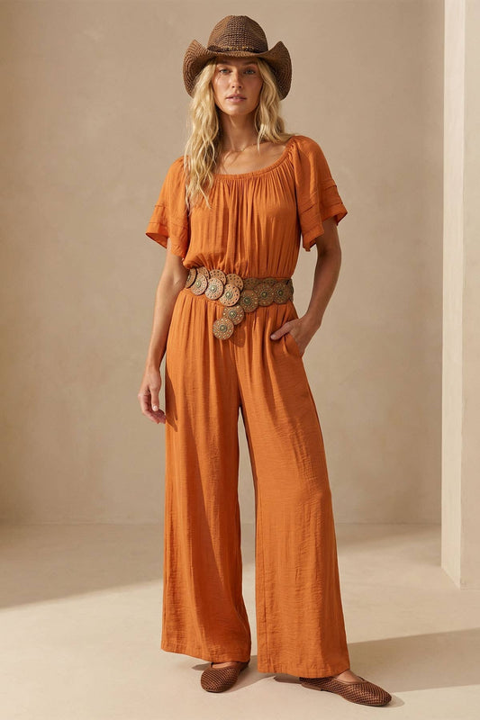 Off The Shoulder Jumpsuit