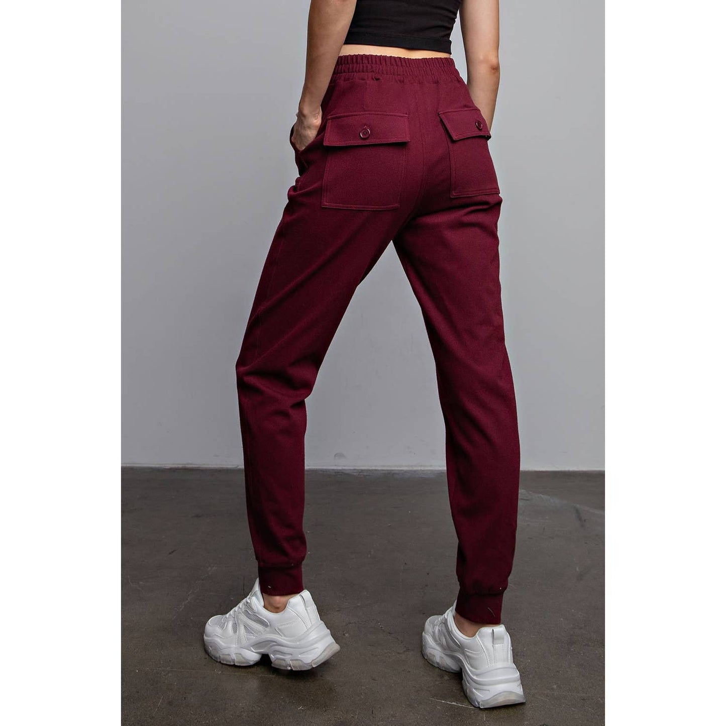 Rae Mode Stretch Joggers in Coffee