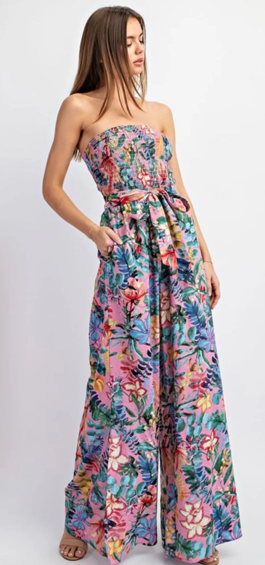 Floral Strapless Jumper